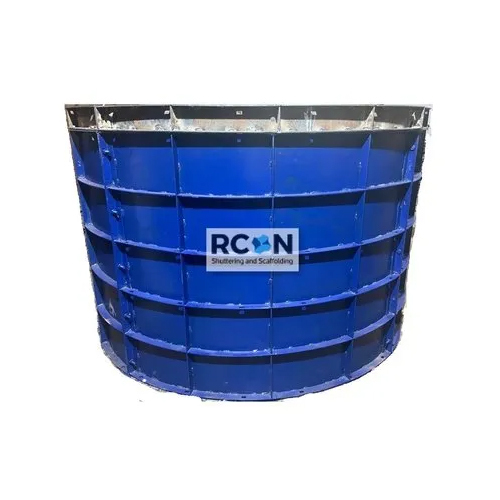 Mild Steel Round Column Formwork - Rolled Head, Powder Coated Finish | Ideal For Construction Applications