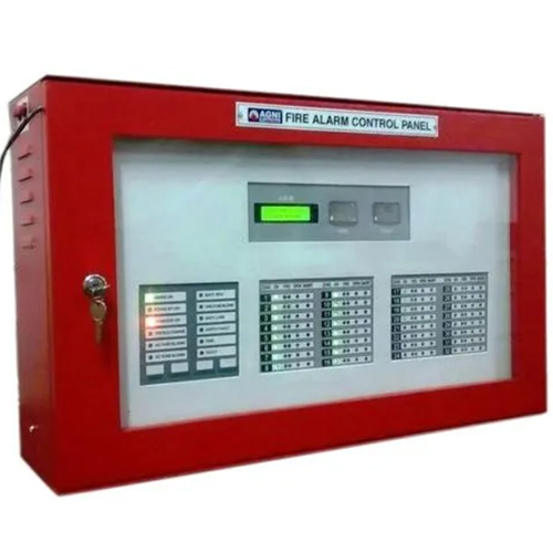 Fire Alarm Control Panel - Mild Steel, Red Color | 1 Year Warranty, Suitable for Industrial and Commercial Applications