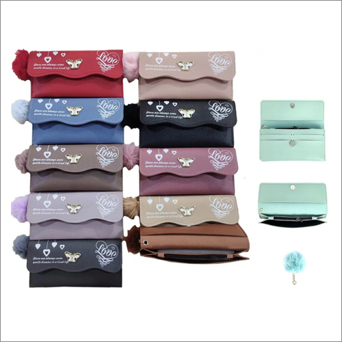 Black Big Wallets Foldable
