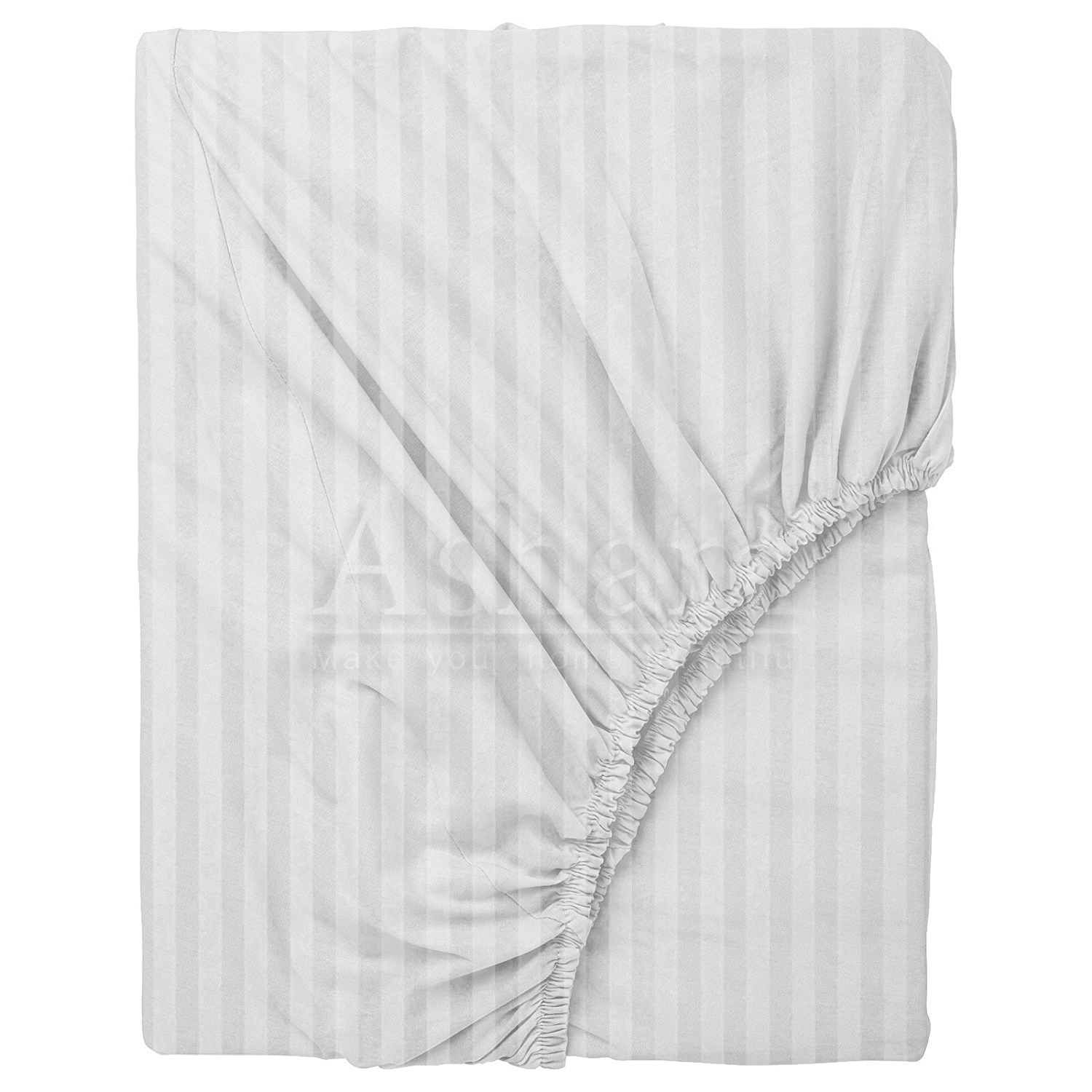 All Satin Stripe Fitted Bed Sheet
