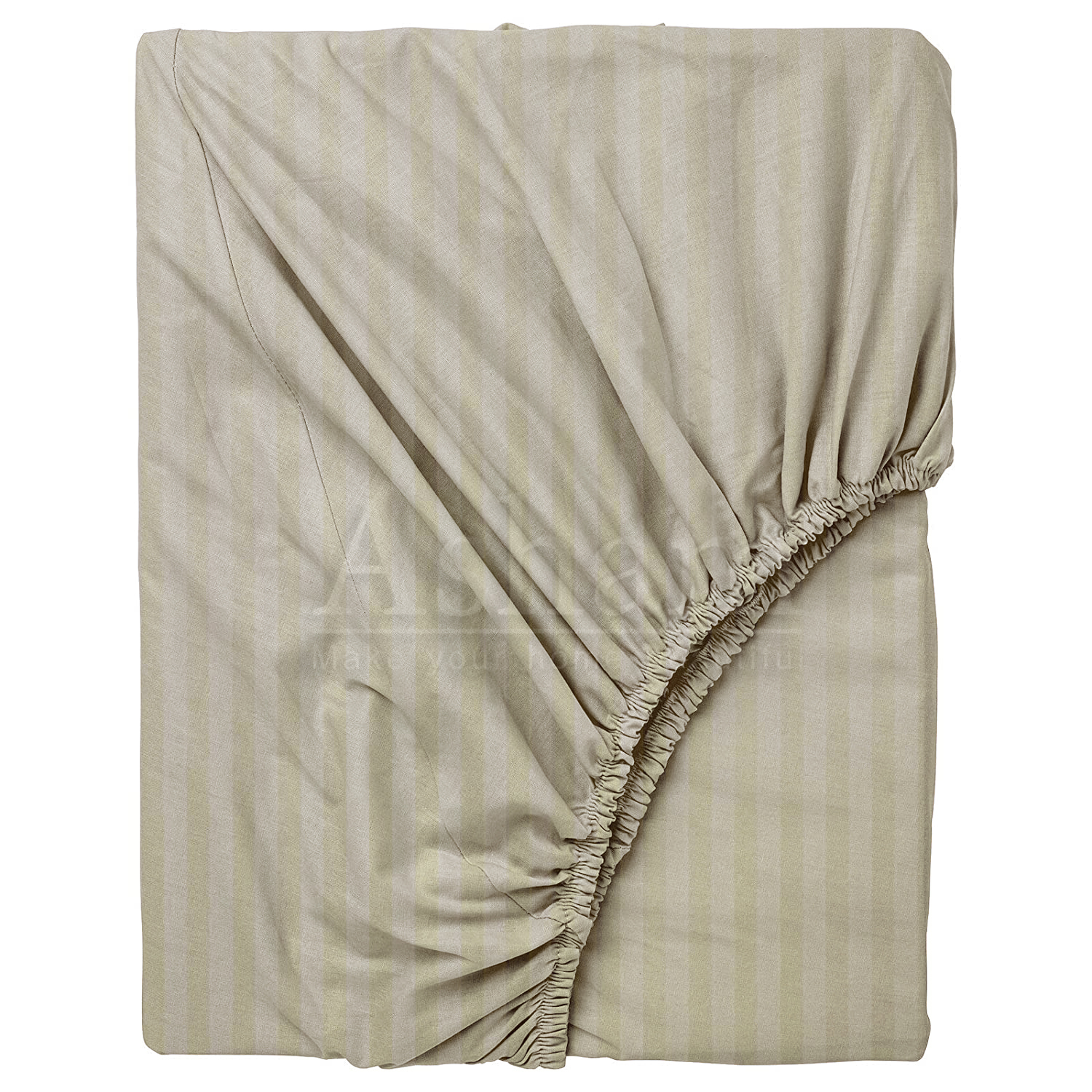 All Satin Stripe Fitted Bed Sheet