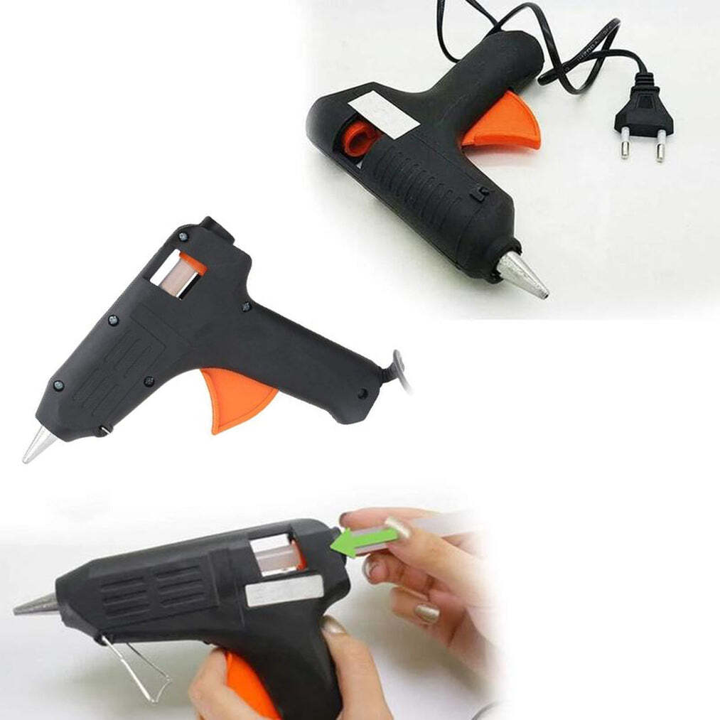 Black / Multi Professional Hot Melt Glue Gun With Rapid Heating And Quick Melt Glue Gun For Multiuse (0557a)
