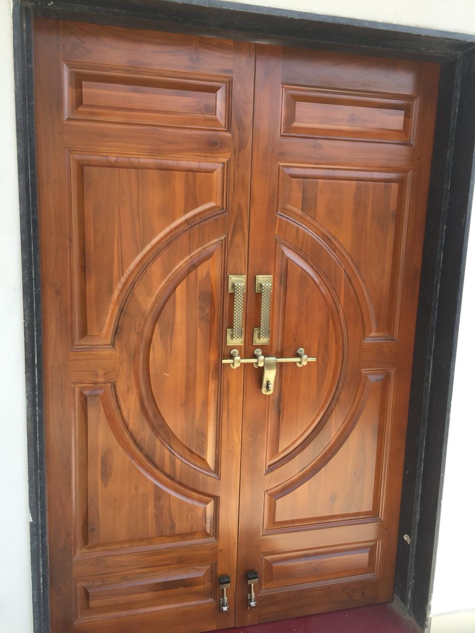 Teak Wood Pooja Door Application: Residential