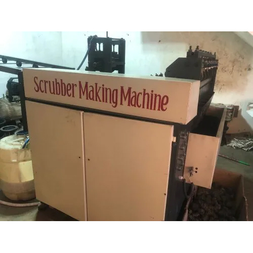 Fully Automatic Scrubber Making Machine - Electric Powered, Cnc Technology | Semi Automatic Operation, Painted Finish