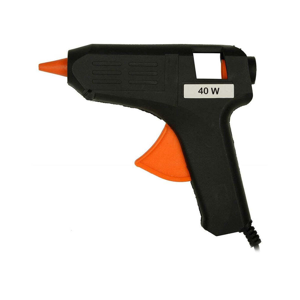 Glue Gun - Plastic Material, 40 Watt Power Consumption | Hot Melt Application, Black Color