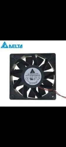 Cooling Fan - Pvc, 120mmx120mmx38mm | 24v Airflow Power, Black, Electrical Operation