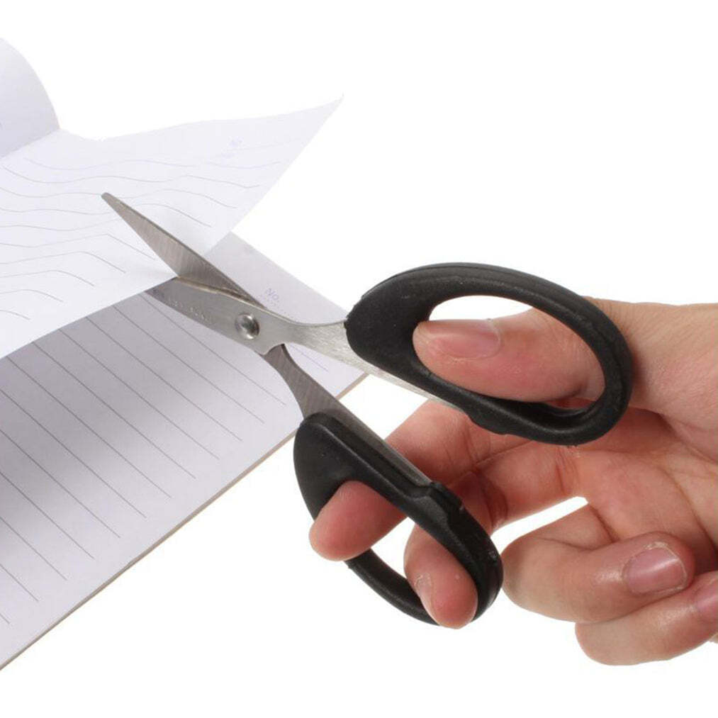 Stainless Steel Scissors With Plastic Handle Grip 160mm (1pc Only) - Stainless Steel, 15 X 6.5 Cm, Multi/assorted Color | Multipurpose Scissor