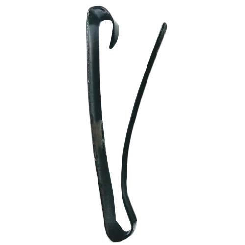 Lb Lock Barrette Black Clip - Metal Material, Various Sizes | Ideal For Women, Hinged Locking Mechanism, Teeth Grip Design