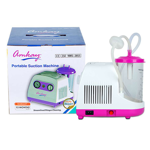 सक्शन मशीन का रंग कोड: गुलाबी और सफेद