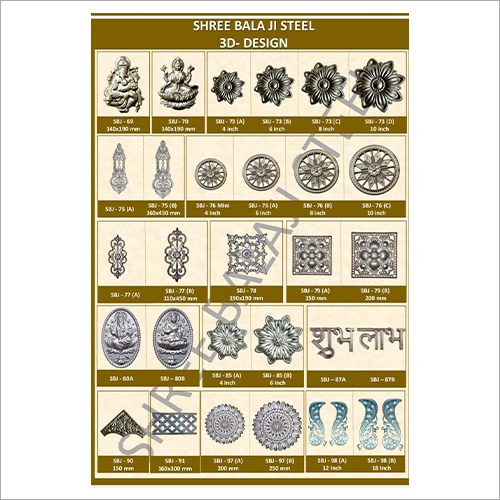 Silver 3D Ms Iron Flower