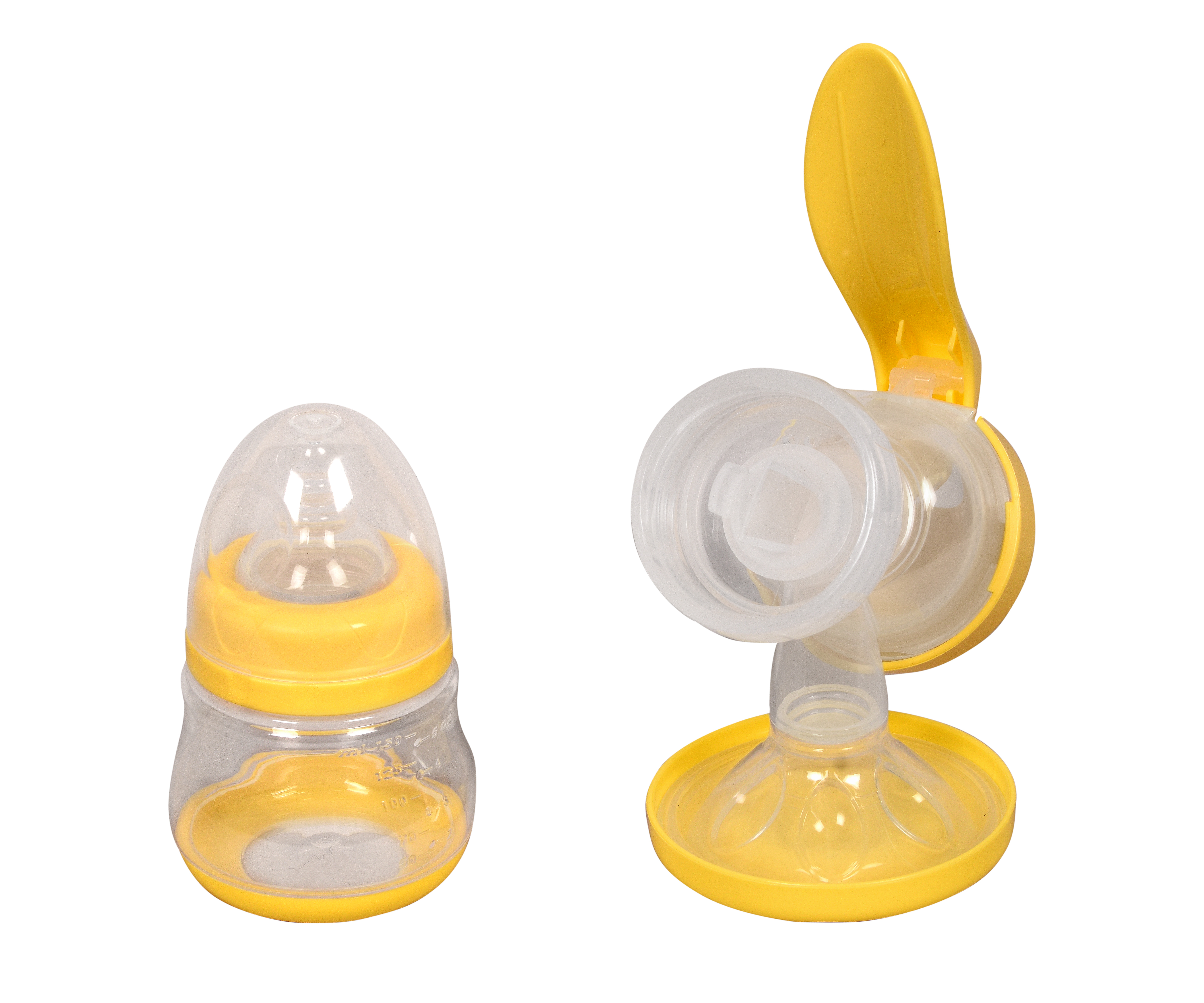 Breast Pump Manual - Abs Plastic Material , White Color Design And Easy-to-use Ergonomic Handle