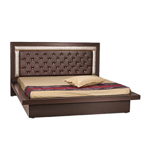 टिकाऊ वेंग डार्क कॉफ़ी डबल बेड