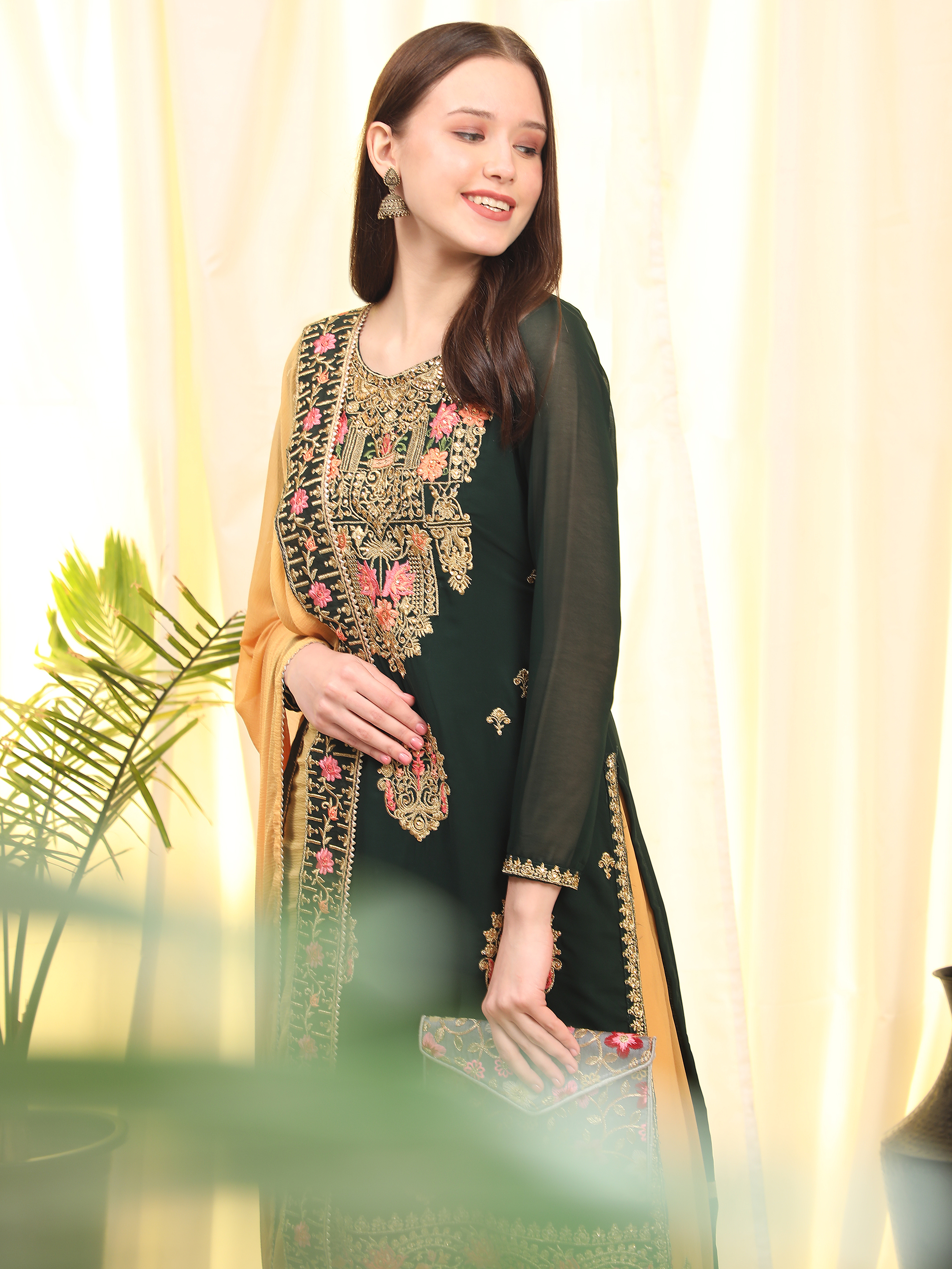 Designer Plazzo Suit