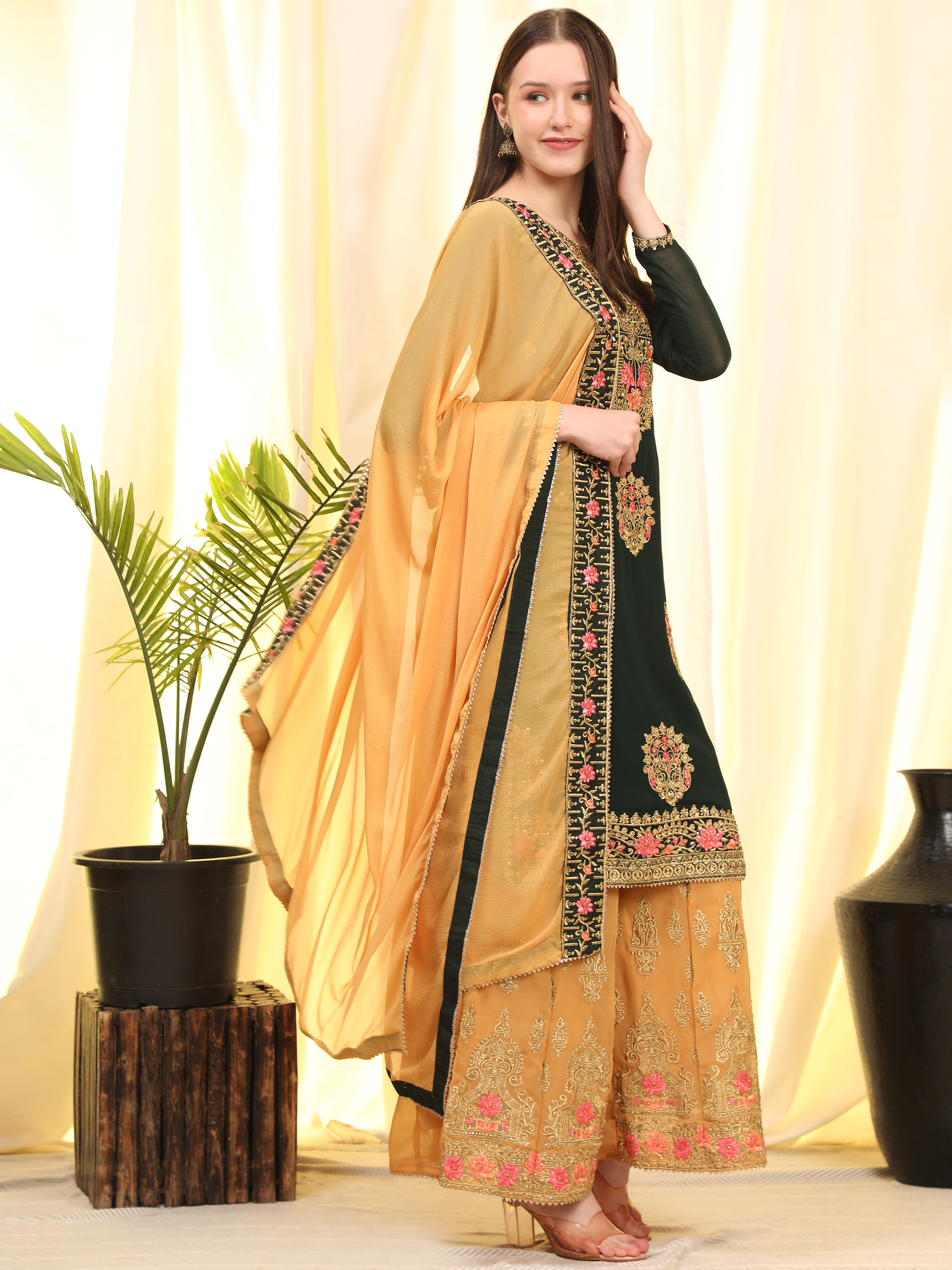 Designer Plazzo Suit