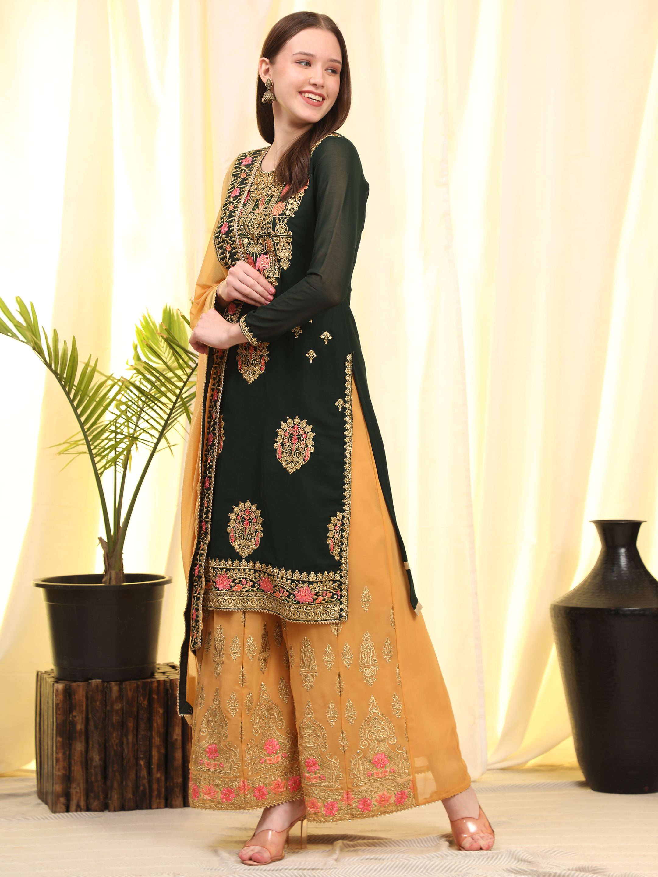 Designer Plazzo Suit