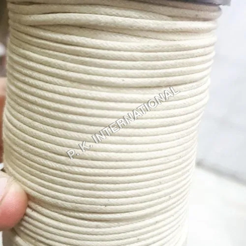 Waxed Cotton Cord - Color: White