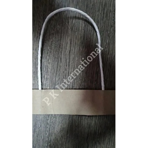 Paper Rope Handles - Color: Kraft And White