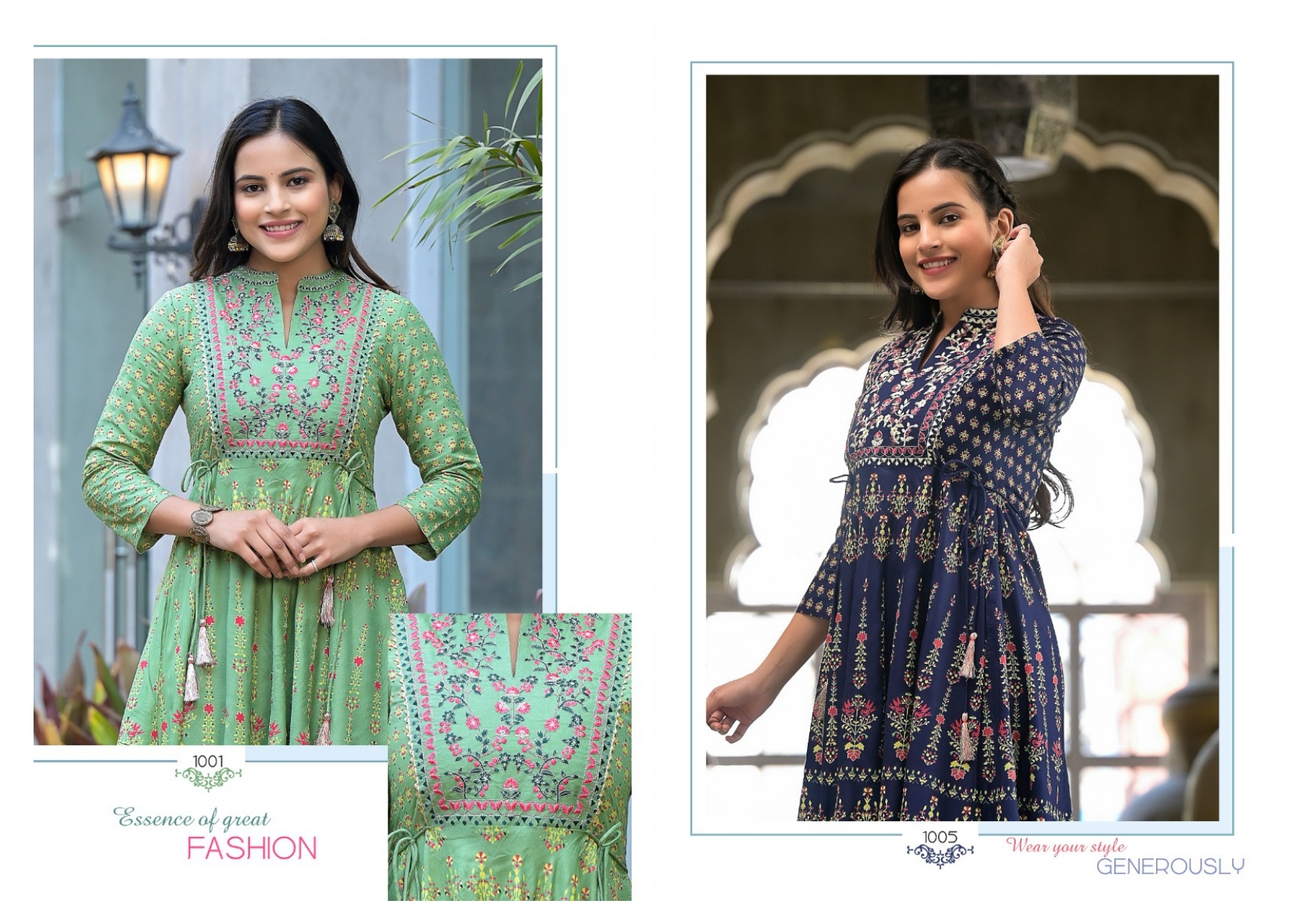 Multi Rakul Ethnic Fancy Kurti