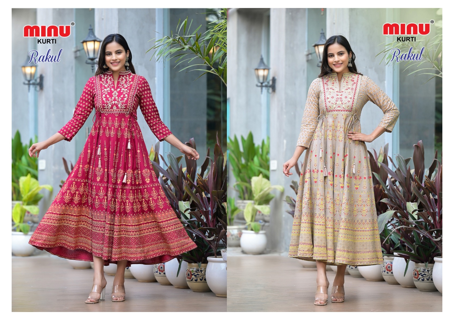 Multi Rakul Ethnic Fancy Kurti