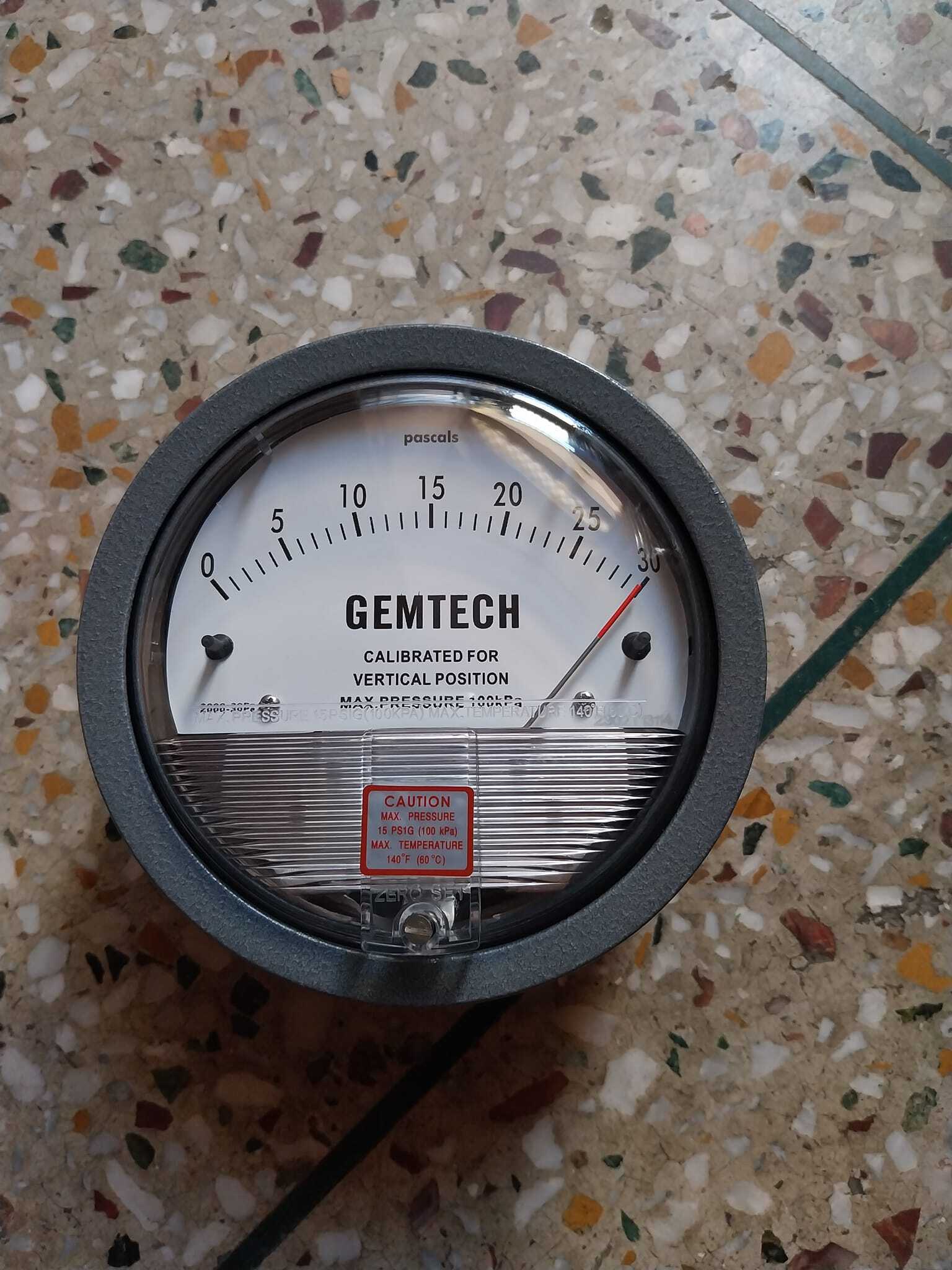 Gemtech Differential Pressure Gauge In Kalyan Maharashtra Accuracy: A 2% (-Ha Model A 1) Of Fs (A 3% (-Ha A 1.5%) On -0