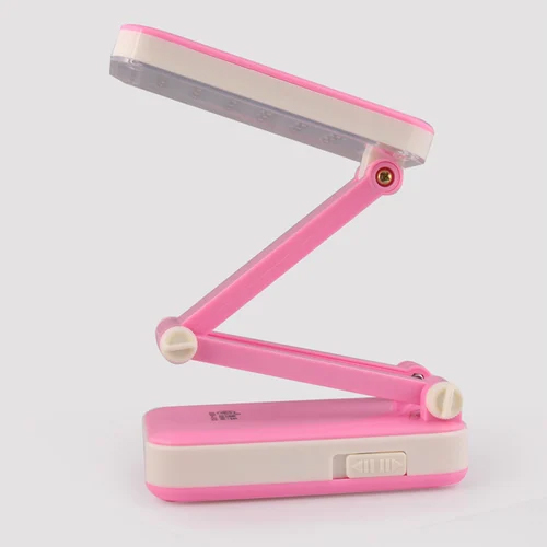 पिंक फोल्डिंग एलईडी टेबल लैंप