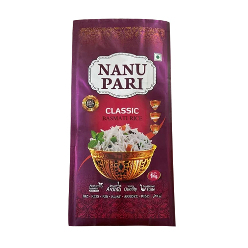 सभी रंगों में उपलब्ध चावल की पैकेजिंग स्टैंड अप पाउच