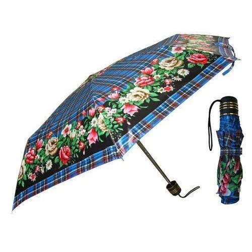 Printed Rain Umbrella - Color: Multicolor