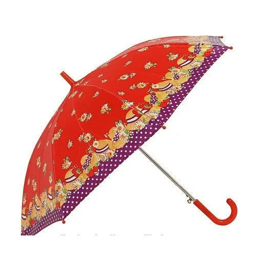 मल्टीकलर प्रिंटेड पॉलीस्टर अम्ब्रेला