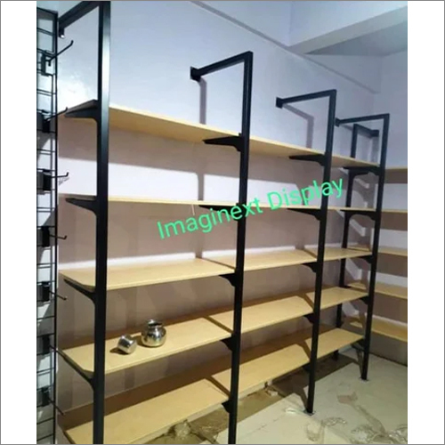 लाइट ब्राउन डिस्प्ले रैक