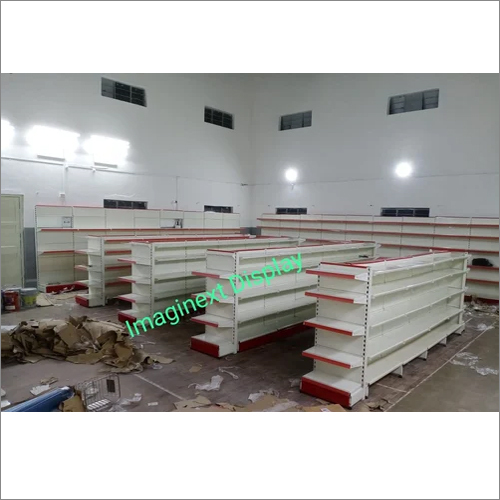 व्हाइट सुपरमार्केट गोंडोला रैक