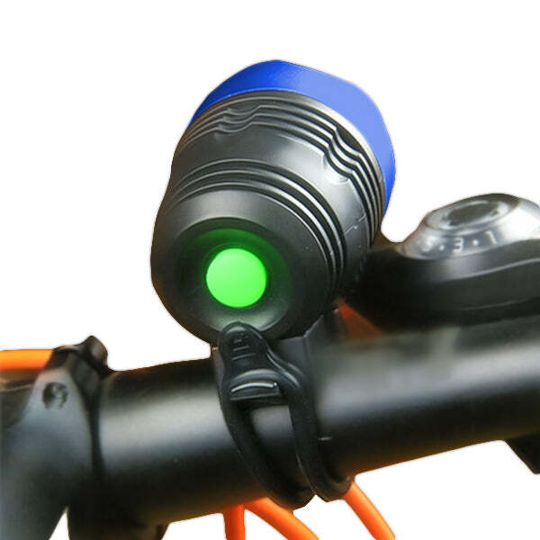 Bicycle Front Light Zoomable Led Warning Lamp Torch Headlight Safety Bike Light (0562) - Plastic, 10x5x16 Cm, Multi Color | Round Shape, 160 Grams, Bicycle Headlight / Flash Light