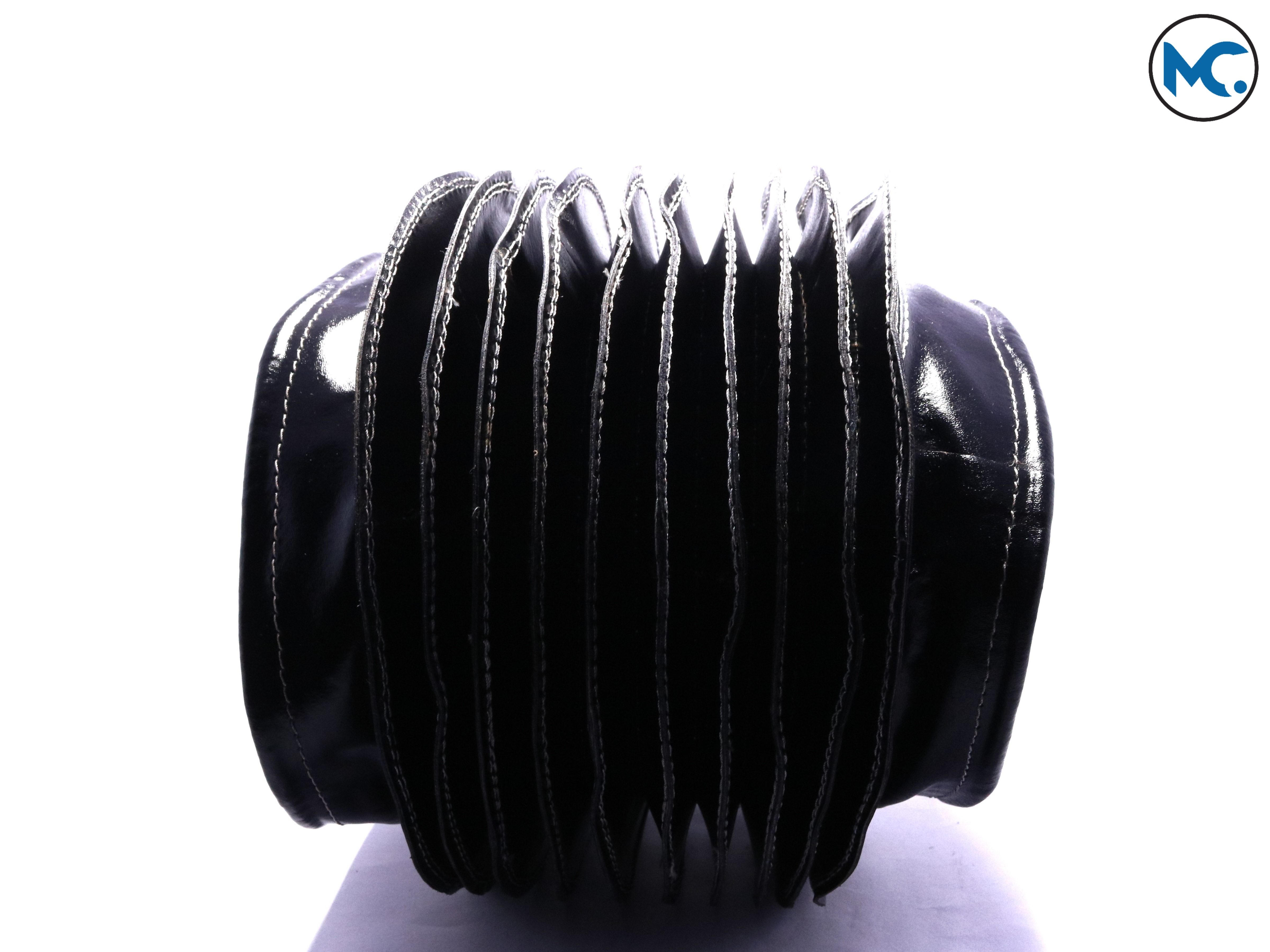 Black Leather Flexible Bellows