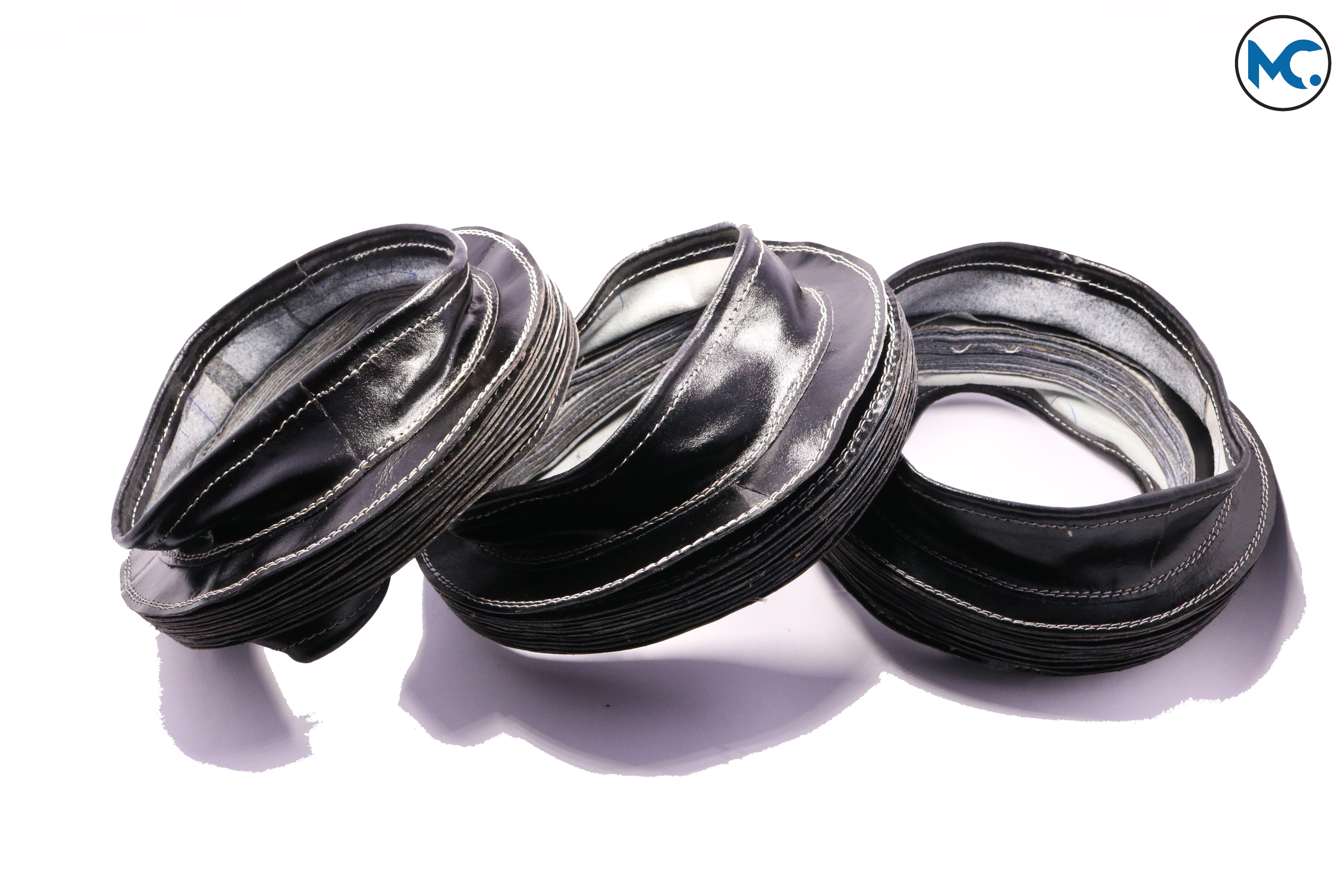Black Leather Flexible Bellows
