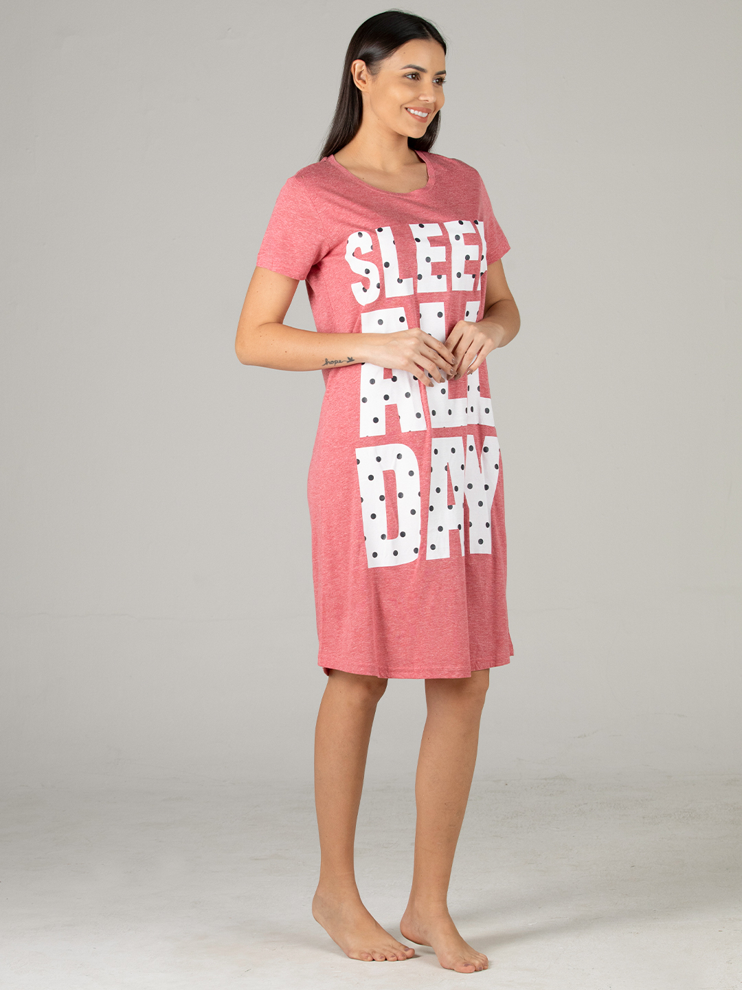 Printed Kaftan - Cotton Material Short Sleeves Design | Casual Style For Comfortable Sleepwear