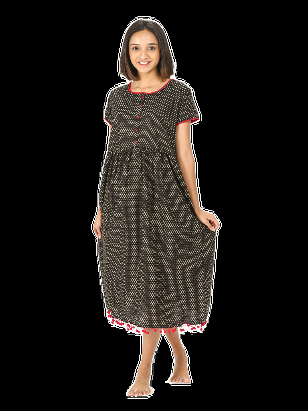 Cotton Ladies Nighty Short