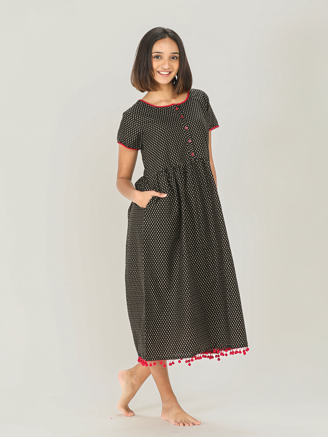 Cotton Ladies Nighty Short