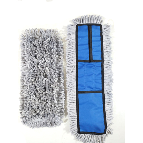 Microfiber Dry Mop Refill - High-Absorbent Cotton Blend, Compatible with Standard Mop Heads, Machine-Washable for Durable Cleaning Performance