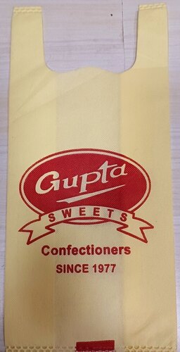 W Cut Printed Non Woven Carry Bag - Bag Size: Different Available