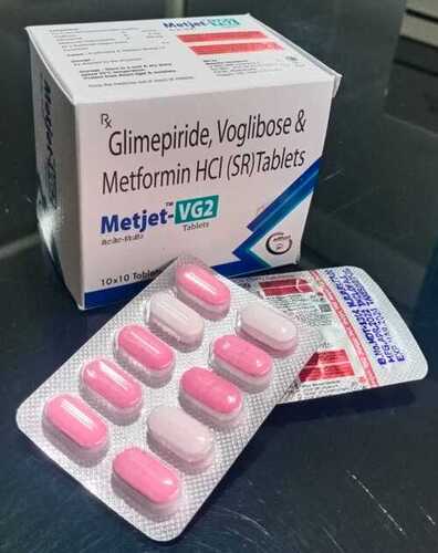 मेटफोर्मिन मेटजेट Vg2 टैबलेट