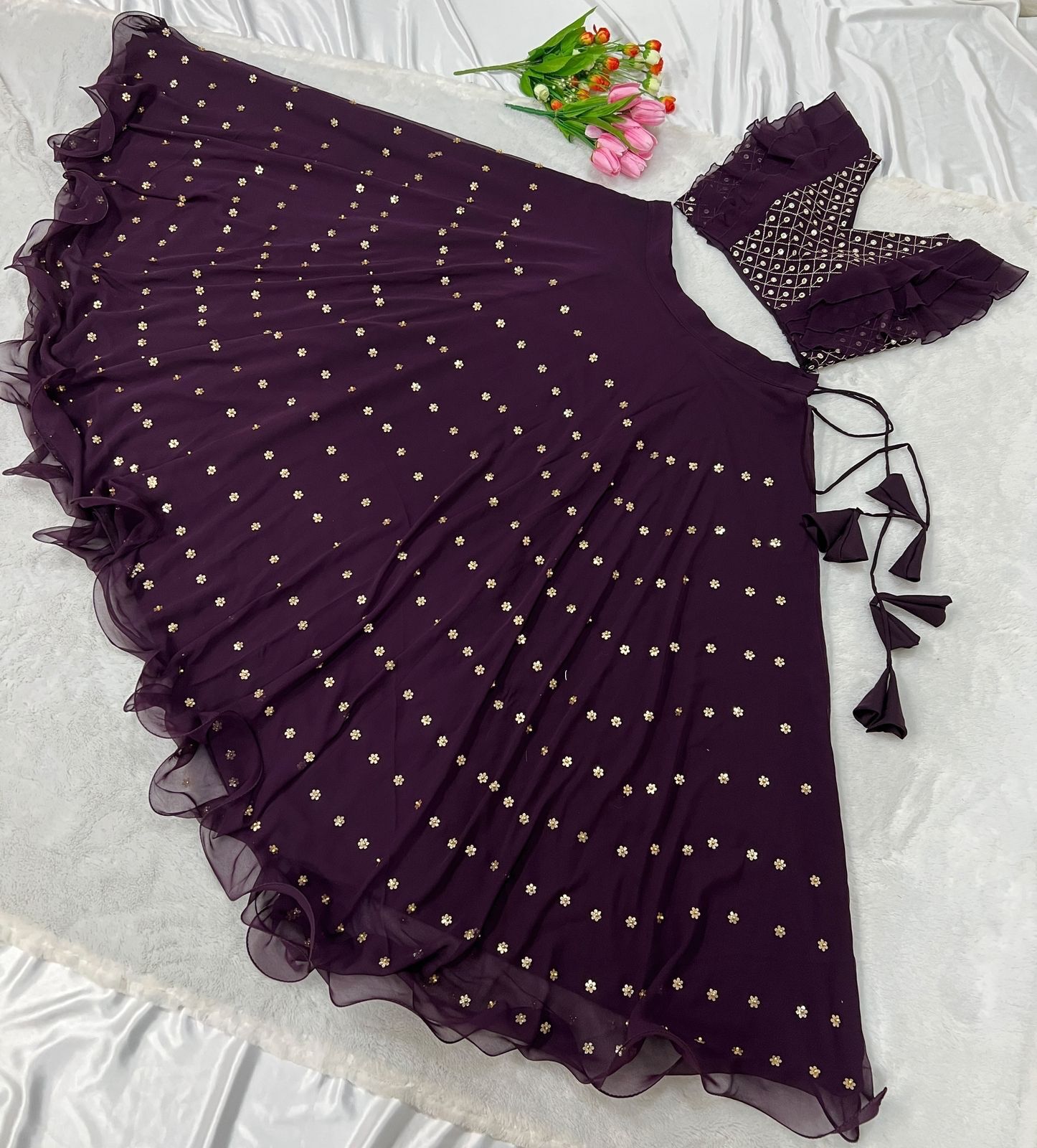 New Designer Lehenga Choli - Net Material, 50-55 Inches Length, Pink Color | Elegant Design, Handcrafted Work, Comfortable Wear, A-line Style