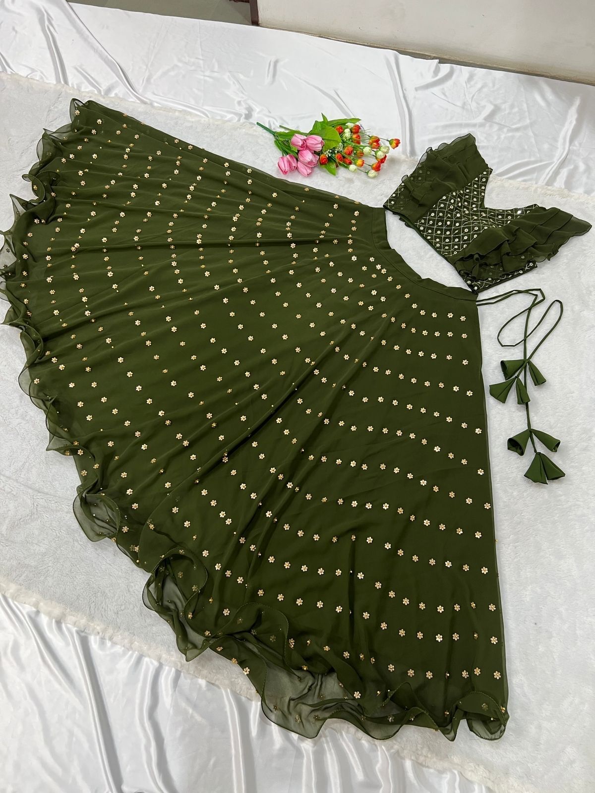 New Designer Lehenga Choli - Net Material, 50-55 Inches Length, Pink Color | Elegant Design, Handcrafted Work, Comfortable Wear, A-line Style