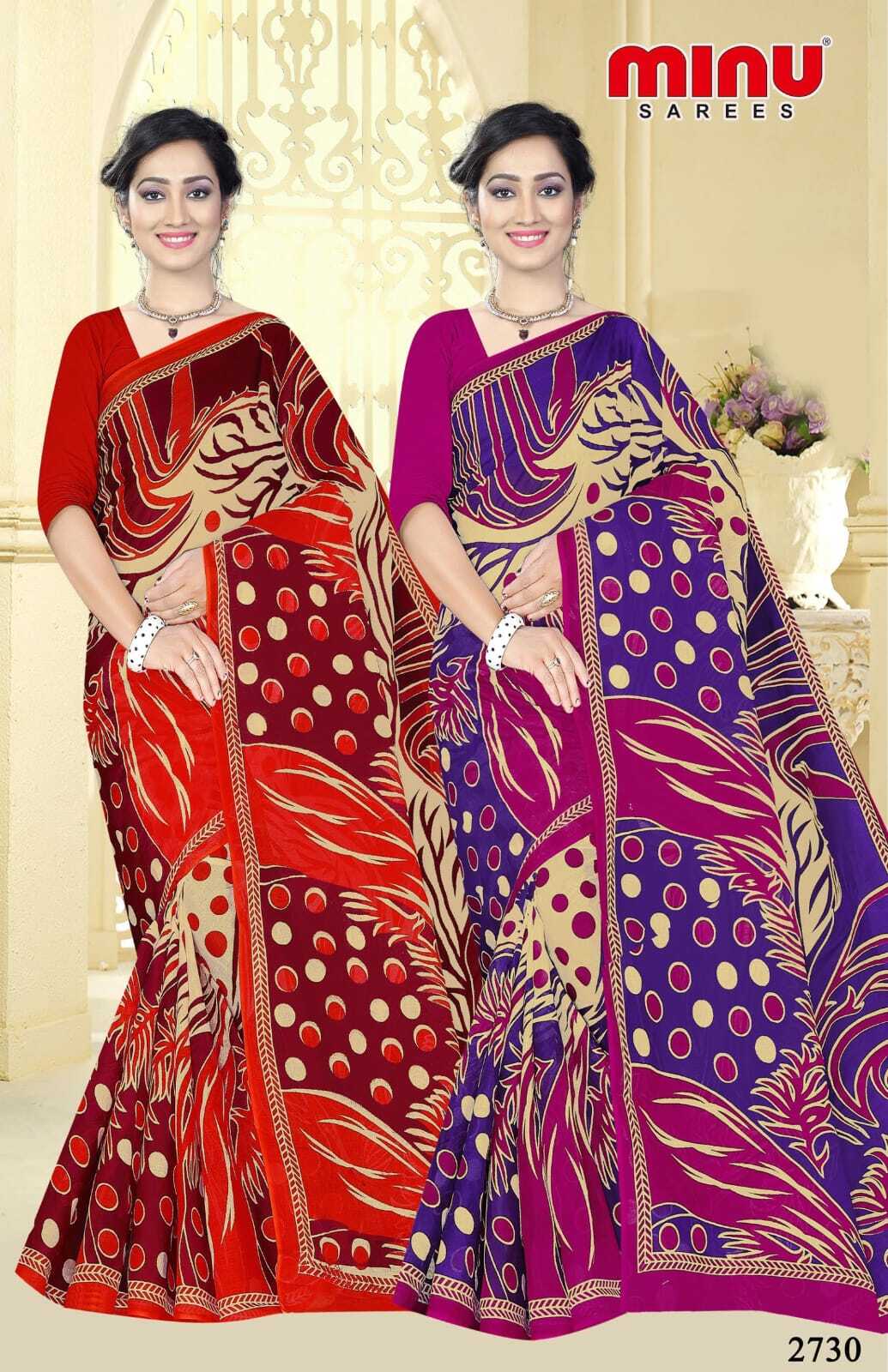 Nagma Women Saree - Cotton Printed Designer Saree Set, 2 Pcs Matching Collection | Style: Bangali, Suitable For All Seasons, Daily Wear