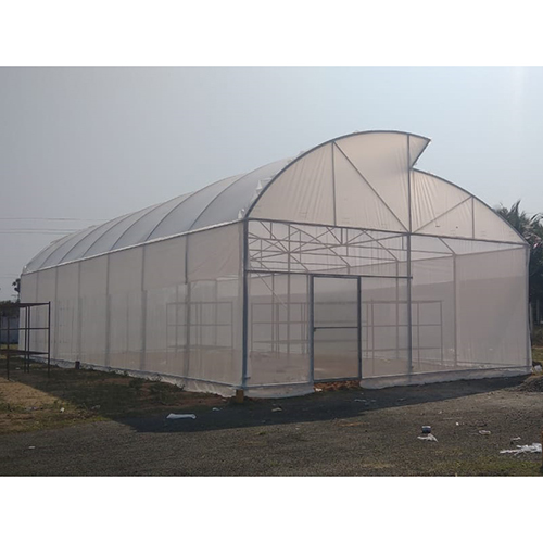 Tunnel Type Polyhouse - Film Cover, Large Size | Plastic Frame For Optimal Growth