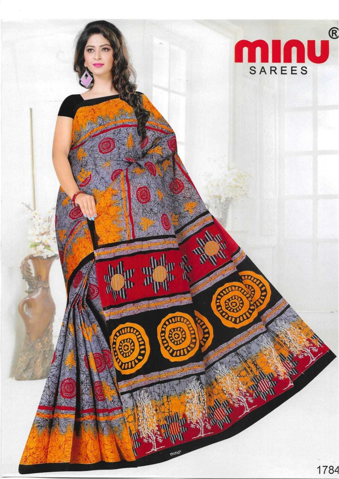 Memsaab Batik Indian Women Saree