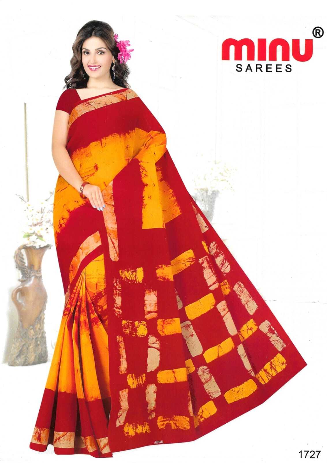 Memsaab Batik Indian Women Saree