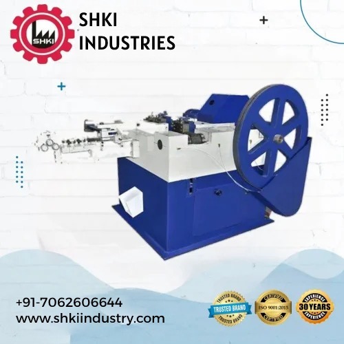 5 Hp Wire Nail Making Machine - Color: Blue & White
