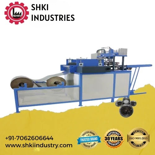 3 In 1 Slipper And Scrubber Packing And Paper Plate Making Machine - Color: Blue