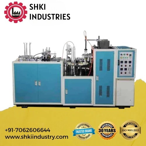 3 In 1 Slipper And Scrubber Packing And Paper Plate Making Machine - Color: Blue