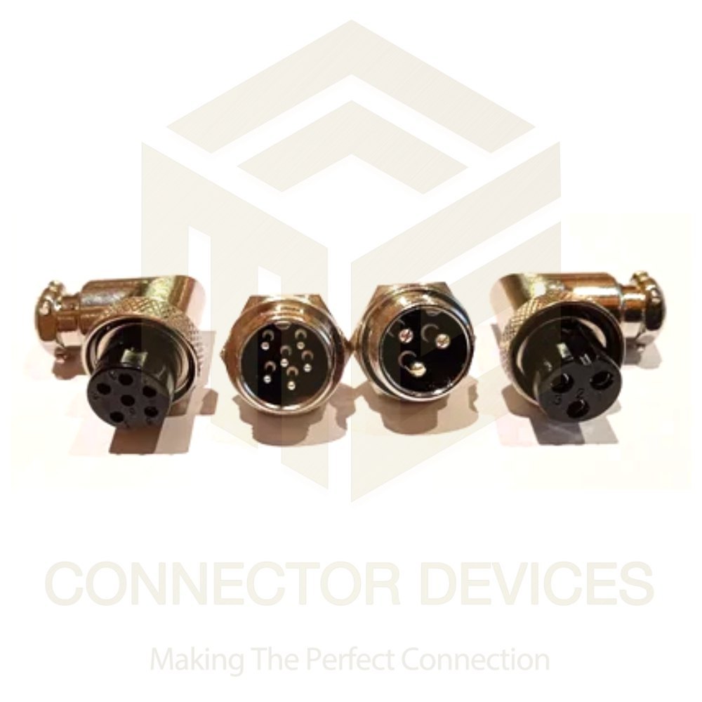 मिनी राउंड शेल कनेक्टर्स Gx 16 R A अनुप्रयोग: औद्योगिक