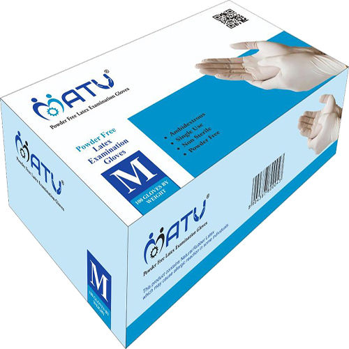 White Latex Examination Gloves Powdered Non Sterile